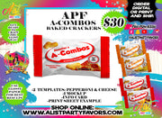 APF A-Combos Baked Crackers Bag Template & Mockup