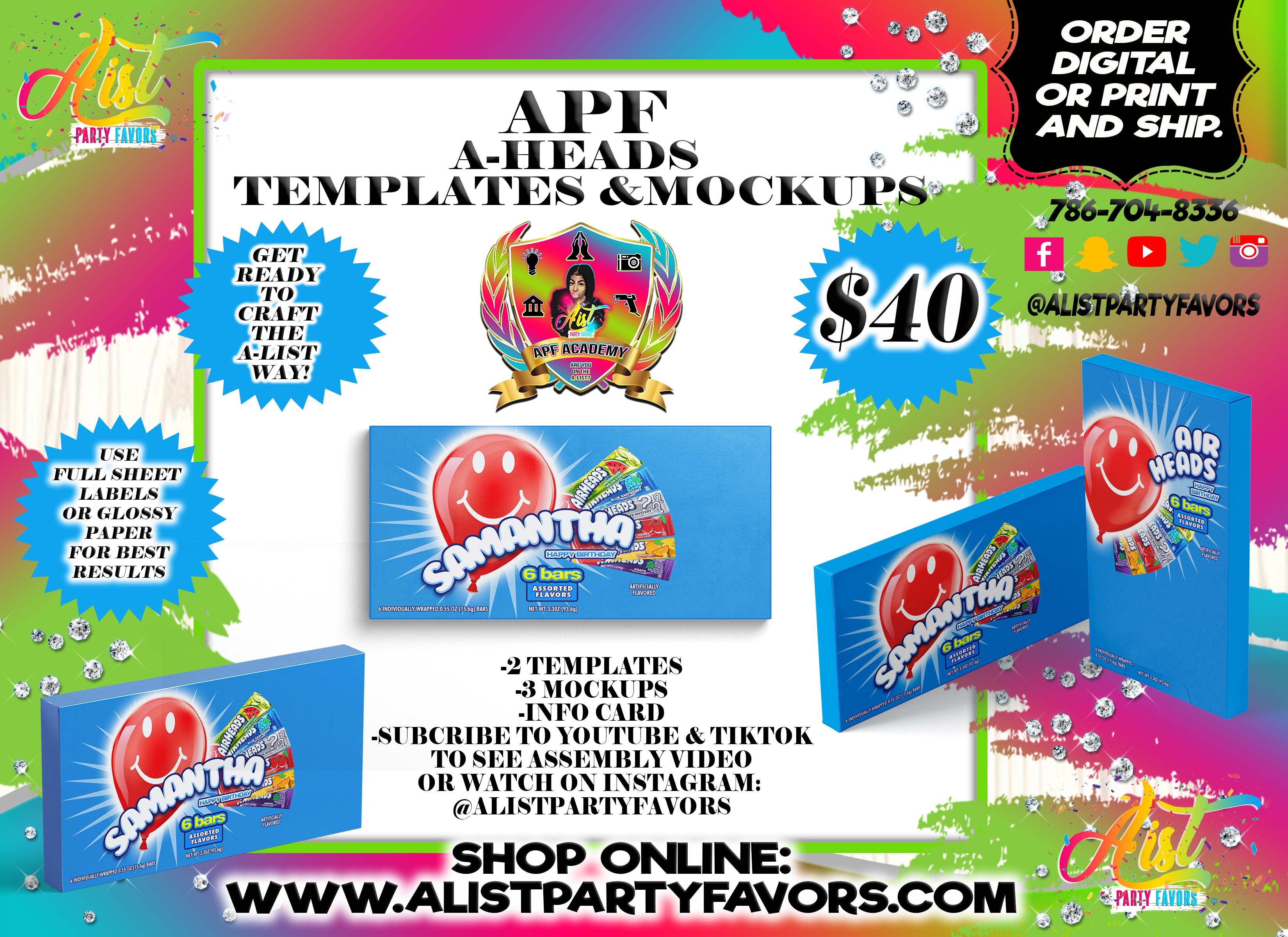 APF A-Heads Template & Mockup