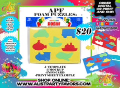 APF Foam Puzzle Template & Mockup