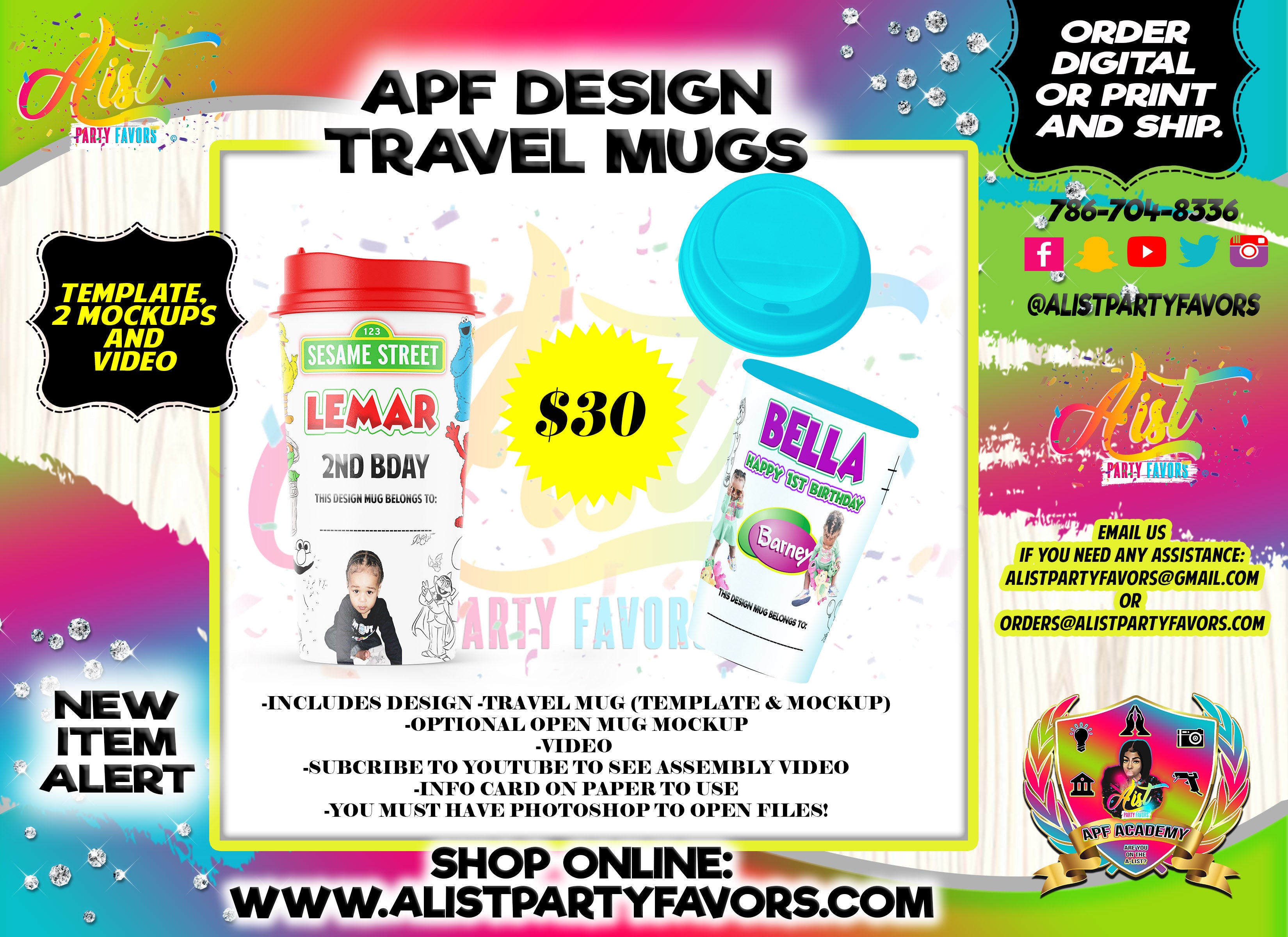APF Design-Travel Mug Template