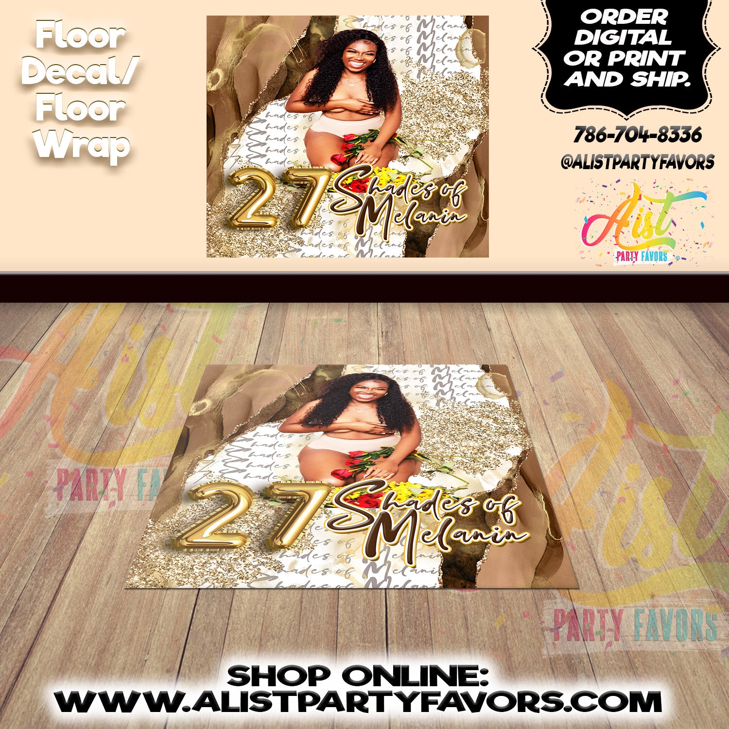 A-List Table Banners and Floor Decals/Vinyl