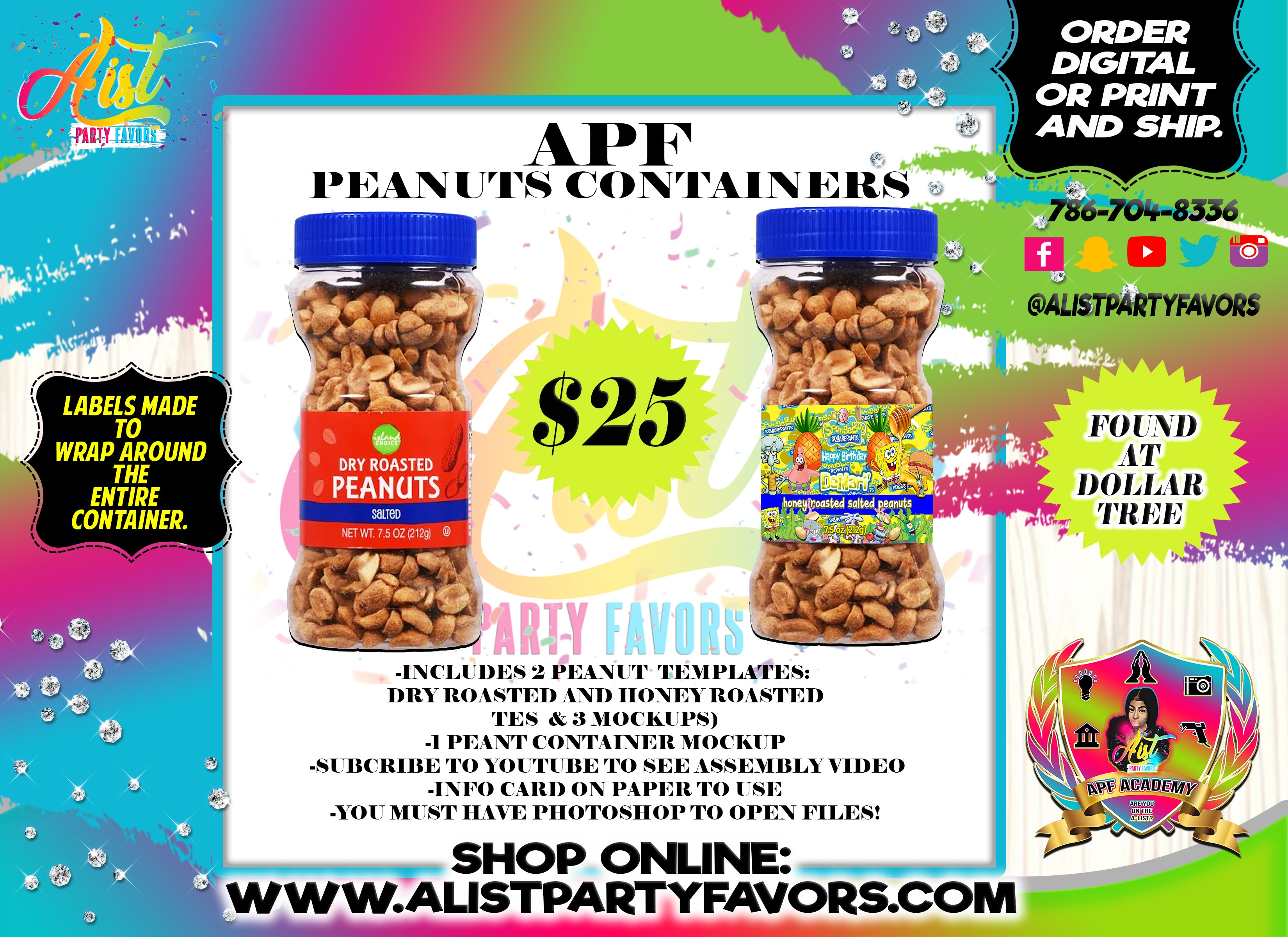 APF Peanut Container Template