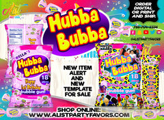 APF Hubba Bubba Gum Bag Template