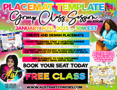 APF Placemat Templates and Mockup ( plus bonus clip arts)