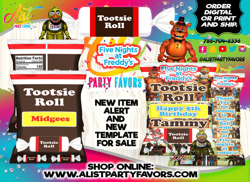 APF Tootsie Roll Bag Template