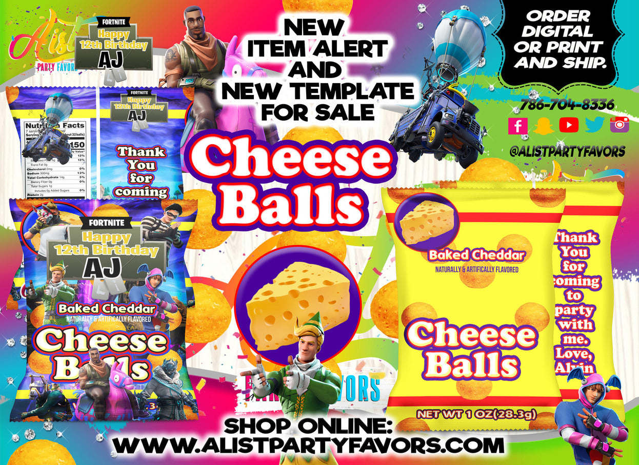 APF Cheese Balls Bag Template