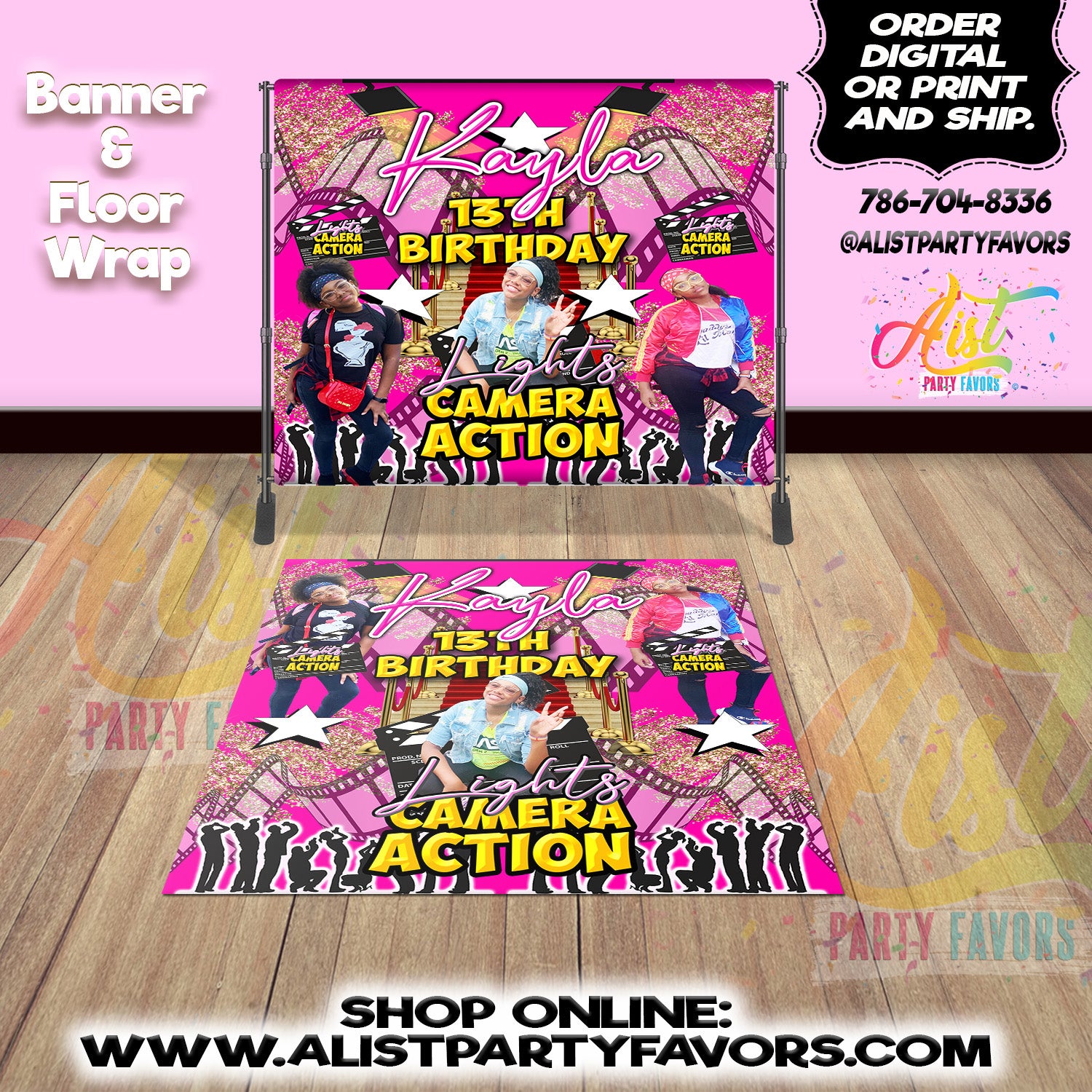 A-List Table Banners and Floor Decals/Vinyl